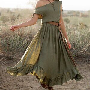 Gia Dress in Olive Size Medium